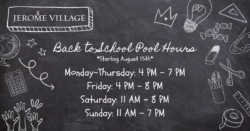 Back to School Pool Hours