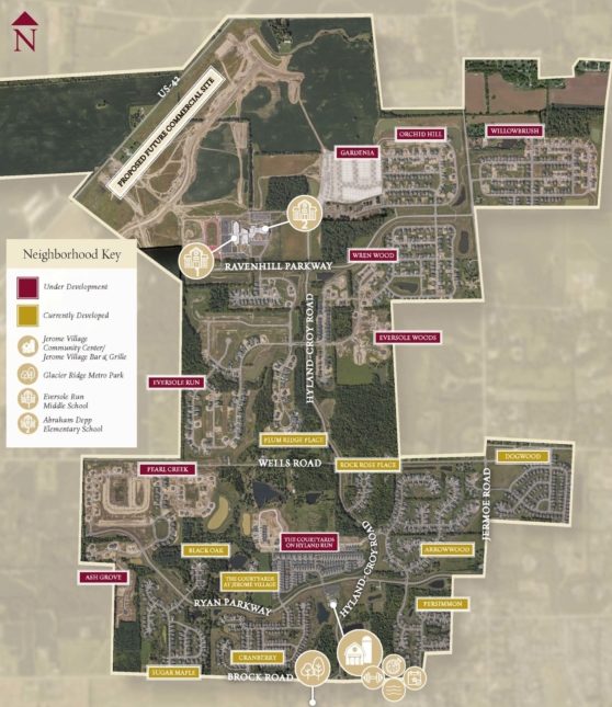 Neighborhood Map Jerome Village Dublin, OH