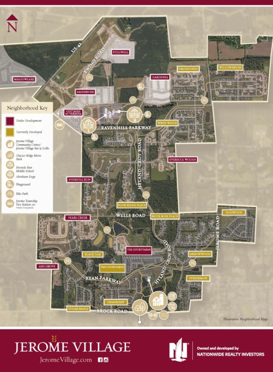 Neighborhood Map Jerome Village Dublin, OH
