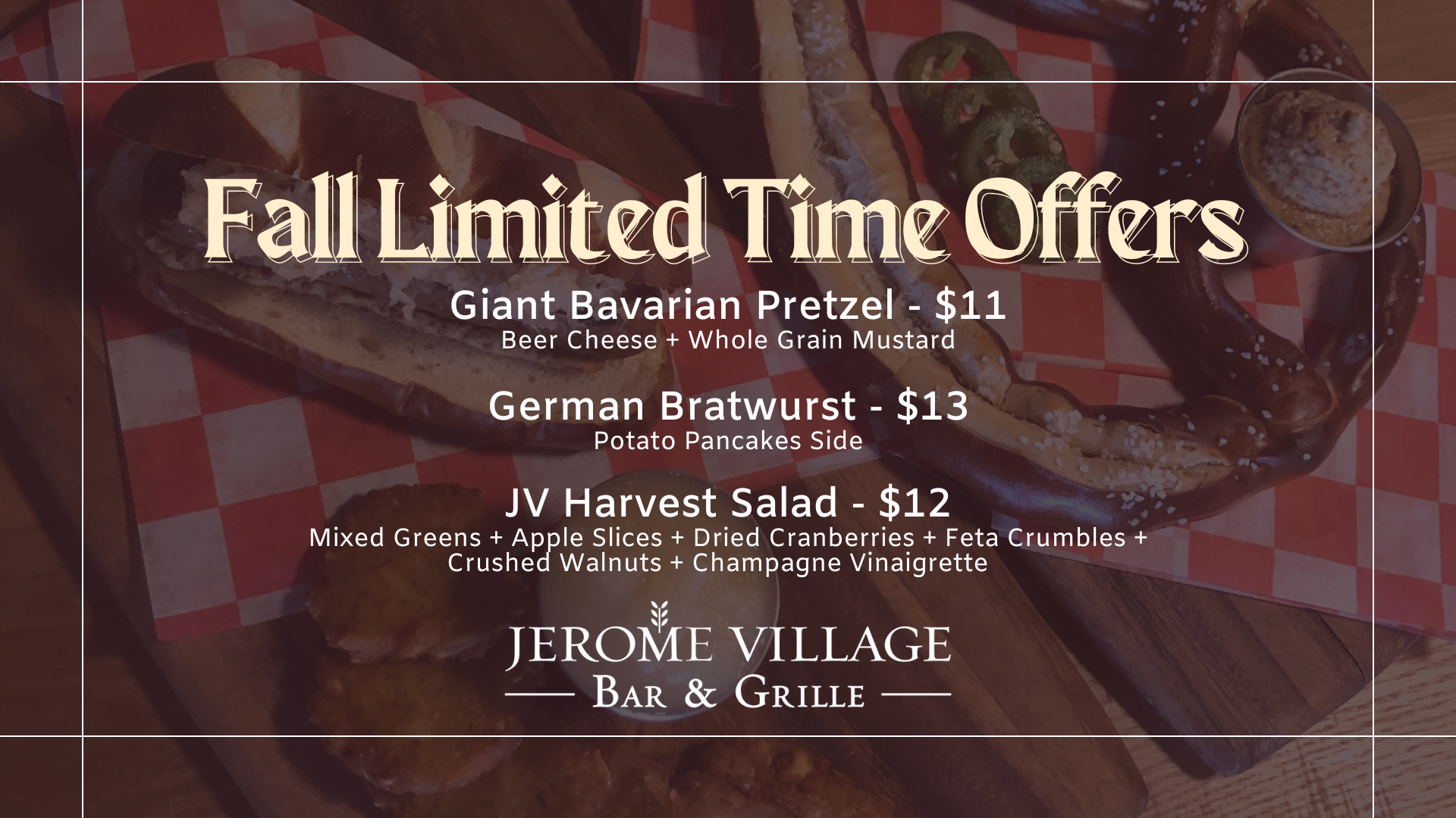 Daily Specials 4 – 7 PM