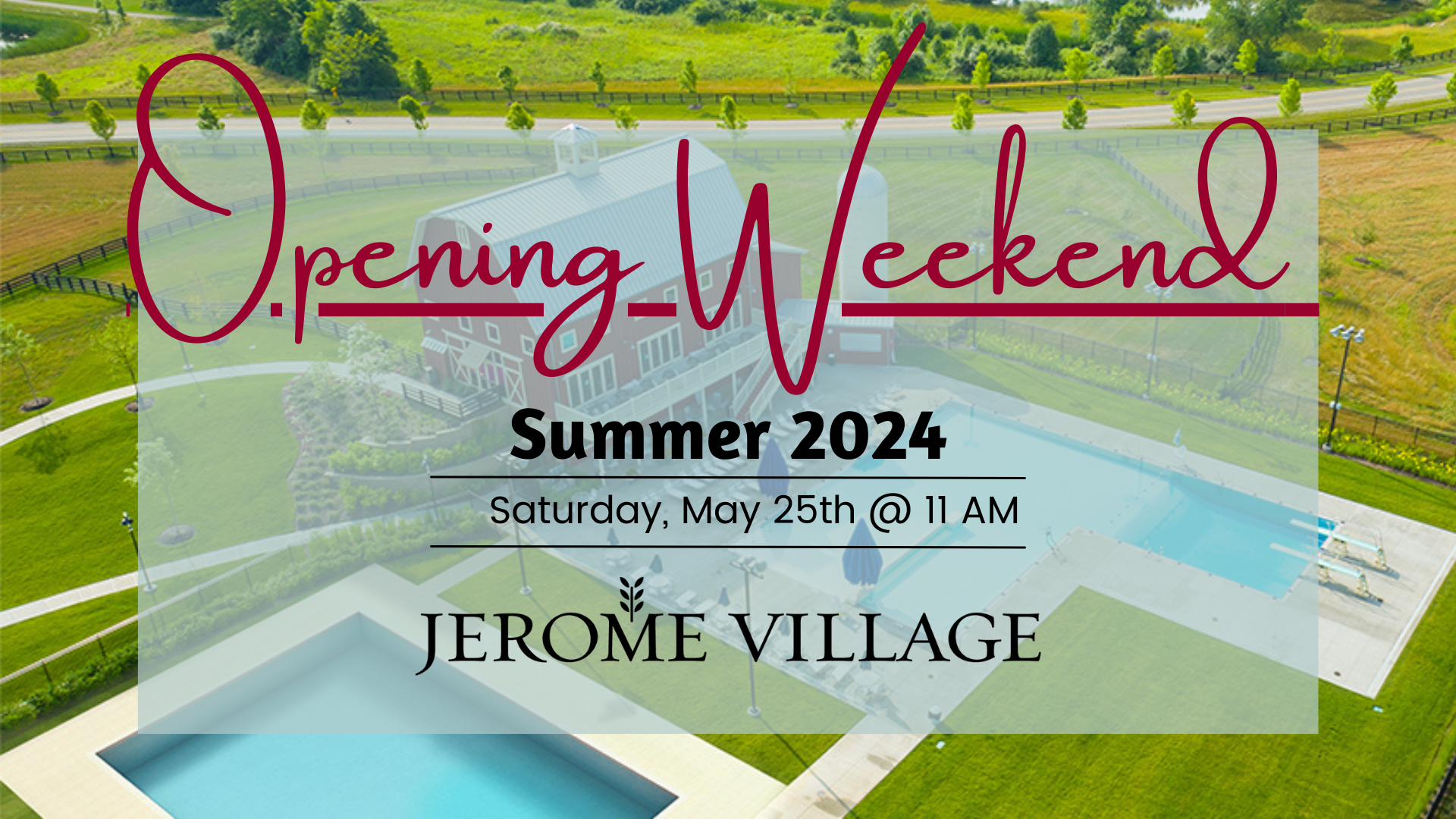 Opening Weekend Summer 2024